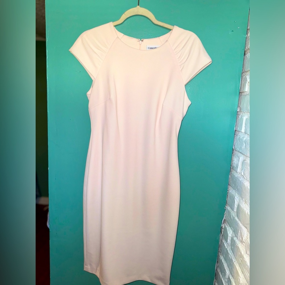 Soft peach dress
